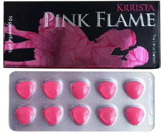 印度代购凯瑞红色火焰双效片（超级巅峰希爱力）Krrista Pink Flame 50+100mg